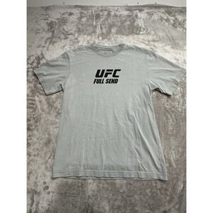 UFC x Full Send T-Shirt Men's Size Small Heather Gray Short Sleeve Crew Neck EUC